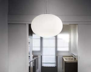 Candy sp1 d50 idea lux lampadario da cucina 50cm sfera vetro bianco