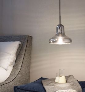Lido-1 sp1 ideal lux lampada pendente vetro trasparente fume per camera da letto