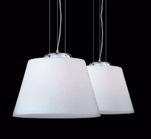 Cylinder sp1 ideal lux lampadario cm40 per cucina moderna cono vetro bianco