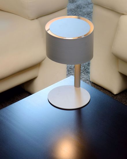 Sfumature di luce eleganza per camera da letto lampada da comodino moderna grigio