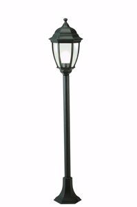 Lampione classico da giardino per esterno palo lanterna grigio scuro ip43
