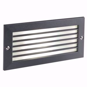 Segnapasso led incasso parete per esterno 10w 3000k ip54 nero