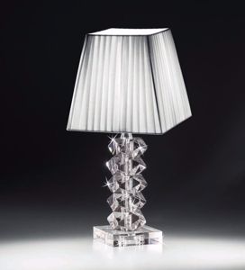 QJUZO Lampada da tavolo in Cristallo, Moderno Dimmerabile Lampade