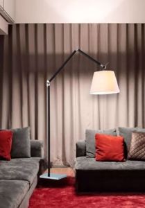 Lampada piantana arco moderna nera per soggiorno