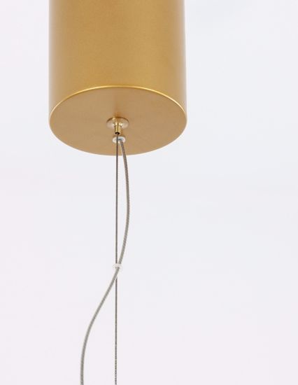 Lampadario sfera sole 80cm metallo oro lucido design moderna led 22w 3000k