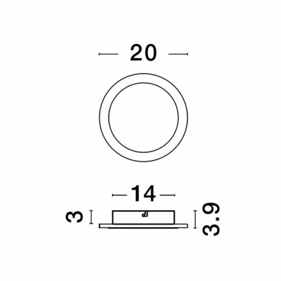 Applique cerchio oro 20cm led 12w 3000k design moderno per interni