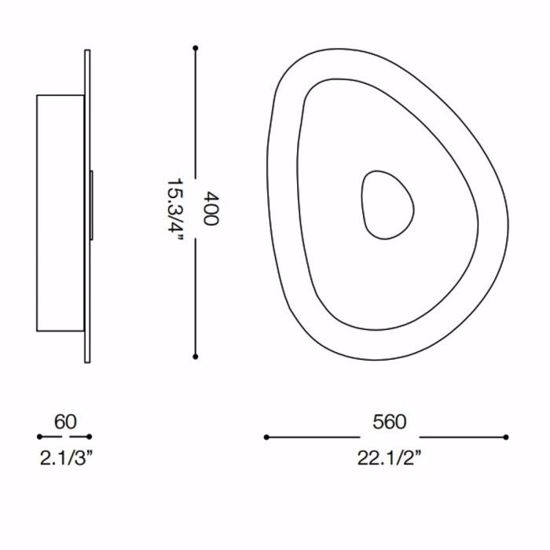 Geko pl4 ideal lux plafoniera design sagomato vetro bianco per soggiorno