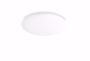 Level pl d40 ideal lux plafoniera led 22w 3000k ovale 40cm vetro bianco