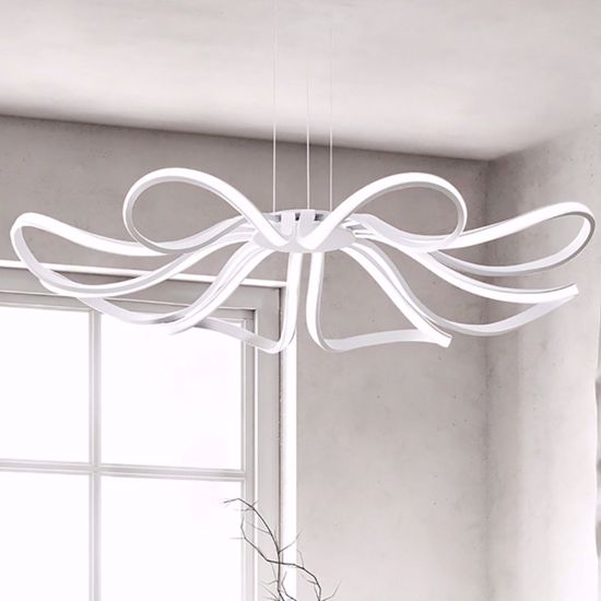 Lampadario blossom design moderno led 110w 3000k bianco perenz illuminazione