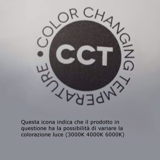 Applique led cct 20w 3000k 4000k 6000k bianco design moderna perenz cross