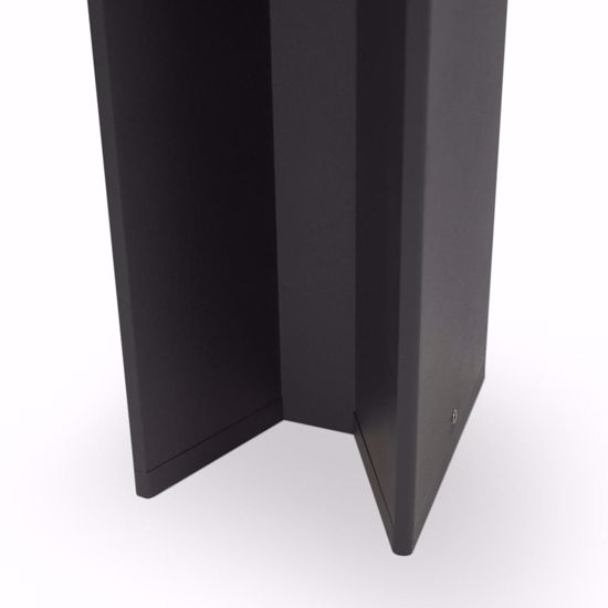 Lampione per esterni ip54 da giardino nero led 9w 4000k design moderno