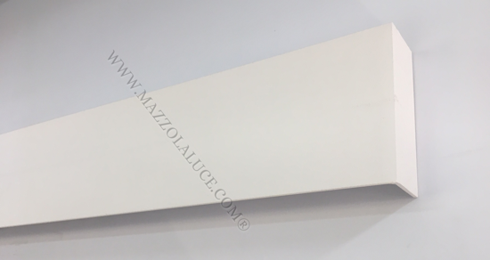Isyluce applique led 18w 3000k rettangolare 32cm moderna metallo bianco