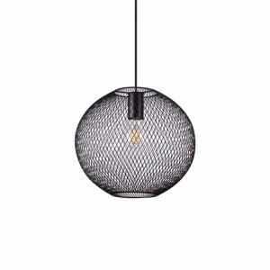 Ideal lux net sp1 d29 lampadario moderno design metallo nero cavo regolabile