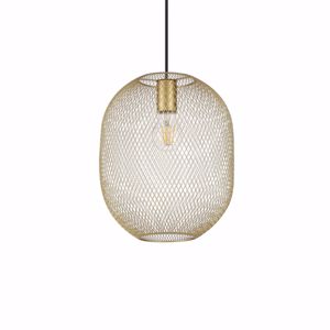 Net sp1 d24 lampadario ideal lux metallo rete oro cavo regolabile