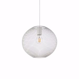 Net sp1 d29 ideal lux lampada per isola cucina sfera metallo bianco