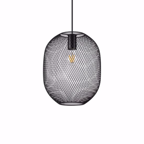 Net sp1 d24 ideal lux lampada a sospensione per bancone cucina metallo rete nera