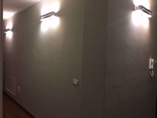 Posta ap3 applique rettangolare 50cm allumino satinato ideal lux