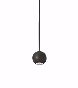 Ideal lux archimede sp lampada sospesa sfera nera led 4w 3000k cavo regolabile