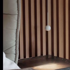 Archimede ideal lux lampada a sospensione per comodino camera da letto led 4w 3000k bianca