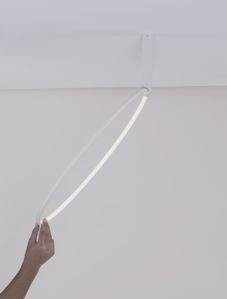 Plafoniera bianca cerchio 40cm orientabile led dimmerabile 30w 3000k