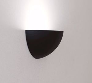 Applique lampada da parete mezza luna nera moderna