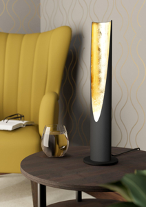Lampada da tavolo per soggiorno moderno nero oro