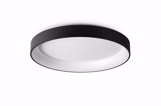 Ziggy pl d080 ideal lux plafoniera led nero 62w 3000k tonda