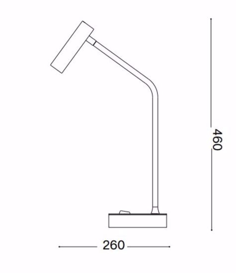 Easy tl lampada da tavolo scrivania ideal lux led 3,5w 3000k bianca