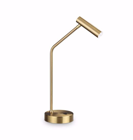 Lampada da tavolo easy tl ideal lux led orientabile 3000k ottone