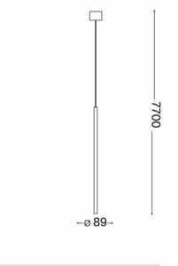 Filo sp1 long wire ideal lux sospensione penisola cucina bianco led 4w 3000k