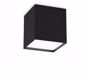 Ideal lux kubiko pl faretto led 10w cubo nero per interni moderno