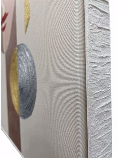 Quadro verticale moderno creativit&agrave; dipinto su tela decorato cornica bianca 50x70