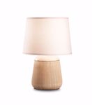 Lampada da tavolo kali&apos;-2 tl1 ideal lux ceramica paralume rosa chiaro