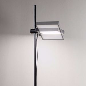 Ideal lux lift pt lampada da terra nera led 17w 3000k orientabile per ufficio