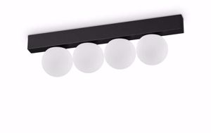 Ideal lux plafoniera led 12w 3000k ping pong pl4 nera per interno