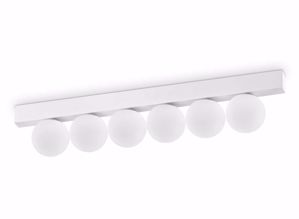 Ideal lux ping pong pl6 plafoniera 6 luci led 18w 3000k bianca