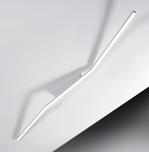 Plafoniera led 30w 3000k 4000k design bianca vivida bow moderna