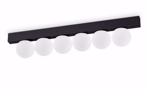 Ideal lux ping pong pl6 plafoniera rettangolare 6 sfere led 182 3000k