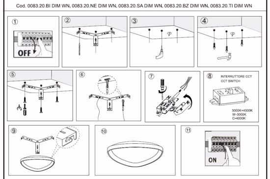 Plafoniera led 38w 3000k 4000k vivida lifering titanio dimmerabile