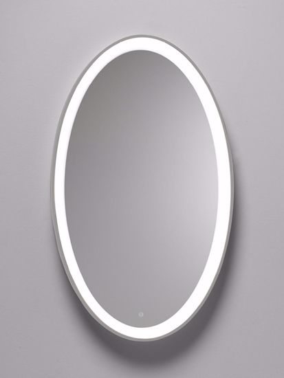 Vivida lifering-o titanio specchio ovale da parete moderno led 28w 3000k