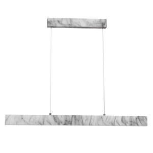 Lampadario sospeso design per tavolo led 18w 4000k colore marmo bianco