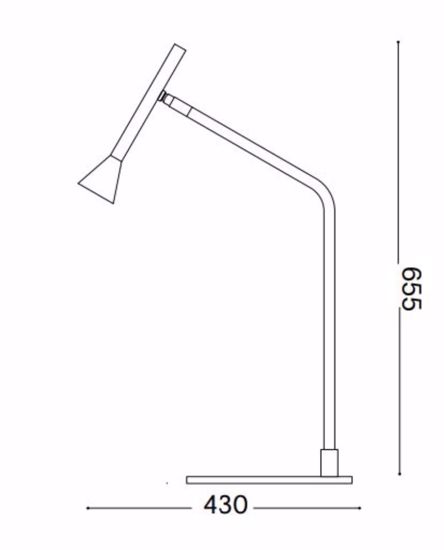 Diesis tl ideal lux lampada da tavolo led 3000k dimmer touch nickel