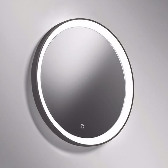 Specchio rotondo vivida lifering bronzo led touch 25w 3000k