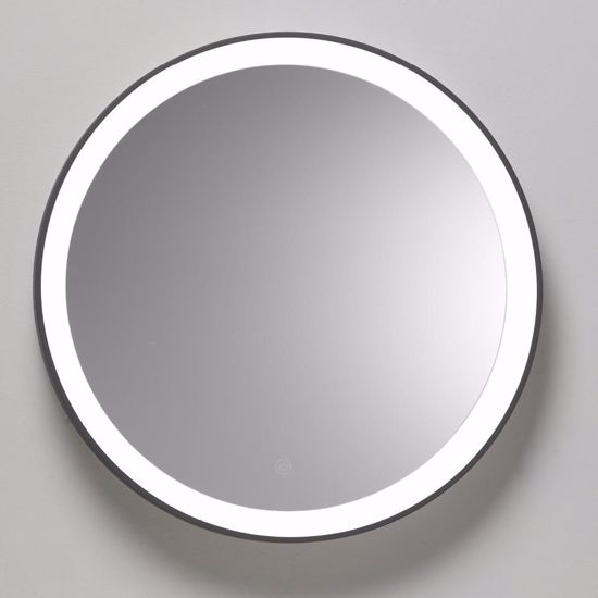 Specchio rotondo vivida lifering bronzo led touch 25w 3000k