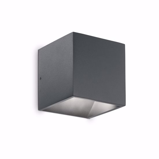 Rubik ap 4000k ideal lux applique cubo per esterno led 8,5w ip54 antracite