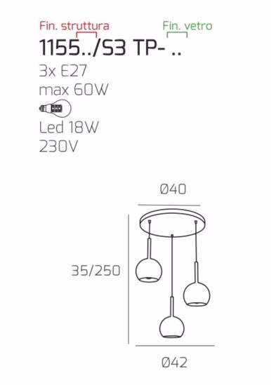 Lampadario 3 luci sospensione per soggiorno moderno sfere vetro cromo