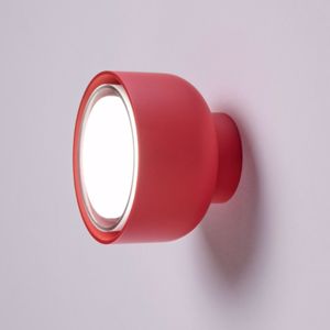 Applique lampada da parete bottone magenta moderna vivida
