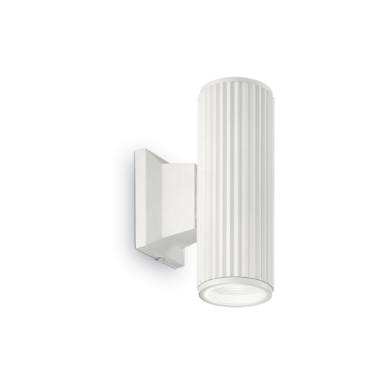 Applique da esterno base ap2 ideal lux bianco due luci up down