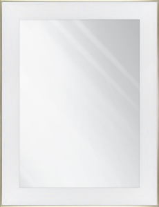 Specchio da parete 50x70 cornice bianca