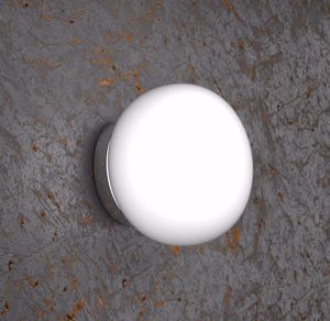 Applique da parete sfera vetro bianco top light soft